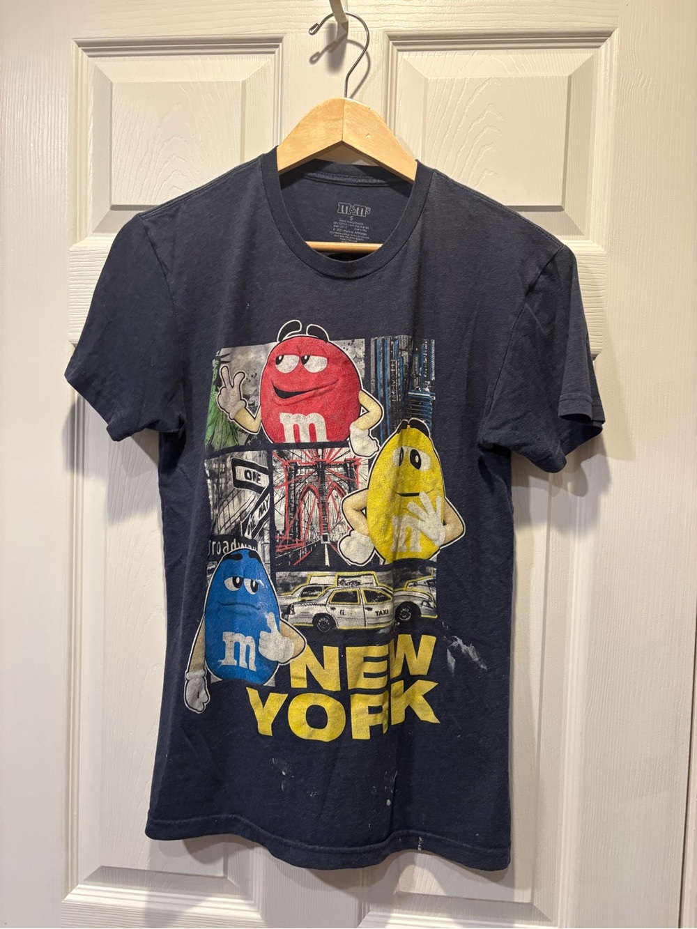 M&M'S Navy Graphic Tee with Red, Yellow & Blue Characters
